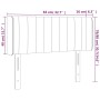 Kopfteil mit LED aus taupegrauem Stoff 83x16x78/88 cm von , Kopf- und Fußteile - Ref: Foro24-3123452, Preis: 47,61 €, Rabatt: %