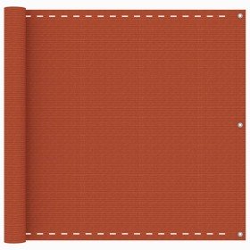 Toldo para balcón HDPE naranja 90x400 cm