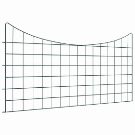 Juego de Cercas para Estanque 5 pcs Verde 100 x 50 cm Acero en Paneles de vallas | Comprar online en Foro24