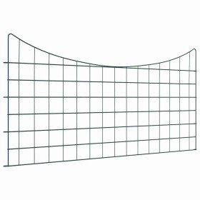 Juego de Cercas para Estanque 5 pcs Verde 100 x 50 cm Acero en Paneles de vallas | Comprar online en Foro24