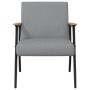sillón Gris Claro 59 x 75 x 78 cm tela en Sillones | Comprar online en Foro24