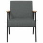 sillón Gris oscuro 59 x 75 x 78 cm tela en Sillones | Comprar online en Foro24