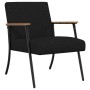 sillón Negro 59 x 75 x 78 cm tela en Sillones | Comprar online en Foro24