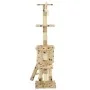Cat scratching post with sisal post 138 cm beige footprints by vidaXL, Cat furniture - Ref: Foro24-170581, Price: 85,91 €, Di...