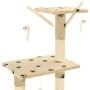 Cat scratching post with sisal post 138 cm beige footprints by vidaXL, Cat furniture - Ref: Foro24-170581, Price: 85,91 €, Di...