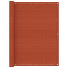 Toldo para balcón HDPE naranja 120x500 cm