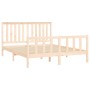 Estructura de cama con cabecero madera de pino blanco 150x200cm de , Camas y somieres - Ref: Foro24-3188211, Precio: 162,60 €...
