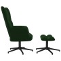 Entspannungsstuhl mit dunkelgrünem Samthocker von , Sessel - Ref: Foro24-328108, Preis: 168,77 €, Rabatt: %