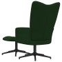 Entspannungsstuhl mit dunkelgrünem Samthocker von , Sessel - Ref: Foro24-328108, Preis: 168,77 €, Rabatt: %