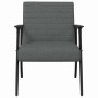 sillón Gris oscuro 59 x 75 x 78 cm tela en Sillones | Comprar online en Foro24