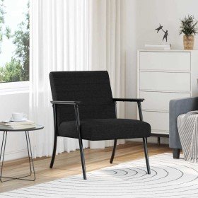 sillón Negro 59 x 75 x 78 cm tela en Sillones | Comprar online en Foro24