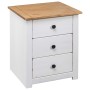 Massivholz Nachttisch Kiefer Panama Weiß 46x40x57 cm von vidaXL, Nachttische - Ref: Foro24-282654, Preis: 83,43 €, Rabatt: %
