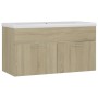 Sonoma oak engineered wood vanity unit with sink by , bathroom vanities - Ref: Foro24-3070841, Price: 221,28 €, Discount: %