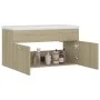 Waschtischunterschrank aus Sonoma-Eichenholzwerkstoff mit Waschbecken von , Badezimmerwaschtische - Ref: Foro24-3070841, Prei...