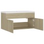 Sonoma oak engineered wood vanity unit with sink by , bathroom vanities - Ref: Foro24-3070841, Price: 221,28 €, Discount: %