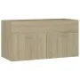 Sonoma oak engineered wood vanity unit with sink by , bathroom vanities - Ref: Foro24-3070841, Price: 206,39 €, Discount: %