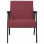 sillón Rojo vino 59 x 75 x 78 cm tela en Sillones | Comprar online en Foro24