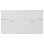 White engineered wood and Sonoma oak cabinet with sink by , bathroom vanities - Ref: Foro24-3070843, Price: 221,15 €, Discoun...