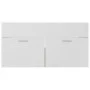 White engineered wood and Sonoma oak cabinet with sink by , bathroom vanities - Ref: Foro24-3070843, Price: 206,44 €, Discoun...