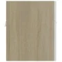 White engineered wood and Sonoma oak cabinet with sink by , bathroom vanities - Ref: Foro24-3070843, Price: 206,44 €, Discoun...