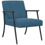 sillón Azul 59 x 75 x 78 cm Terciopelo en Sillones | Comprar online en Foro24