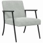 sillón Gris Claro 59 x 75 x 78 cm Terciopelo en Sillones | Comprar online en Foro24