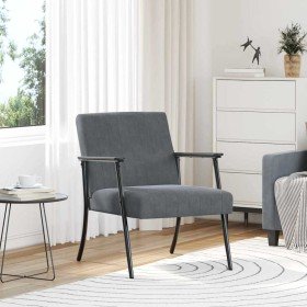 sillón Gris oscuro 59 x 75 x 78 cm Terciopelo en Sillones | Comprar online en Foro24