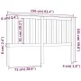 Solid pine wood bed headboard 156x6x101 cm by , Headboards and footboards - Ref: Foro24-818525, Price: 56,14 €, Discount: %