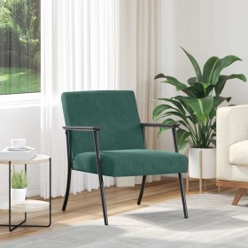 sillón Verde oscuro 59 x 75 x 78 cm Terciopelo en Sillones | Comprar online en Foro24