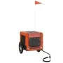 Remolque de bicicleta mascotas hierro tela Oxford naranja negro de , Cochecitos para mascotas - Ref: Foro24-93907, Precio: 83...