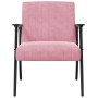 sillón Rosa 59 x 75 x 78 cm Terciopelo en Sillones | Comprar online en Foro24