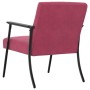 sillón Rojo vino 59 x 75 x 78 cm Terciopelo en Sillones | Comprar online en Foro24