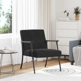 sillón Negro 59 x 75 x 78 cm Terciopelo en Sillones | Comprar online en Foro24