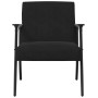 sillón Negro 59 x 75 x 78 cm Terciopelo en Sillones | Comprar online en Foro24