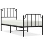 Estructura de cama con cabecero y estribo metal negro 80x200 cm de , Camas y somieres - Ref: Foro24-373896, Precio: 76,31 €, ...