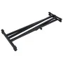 Black Double Braced Keyboard Stand and Stool Set by vidaXL, Benches and stools - Ref: Foro24-70097, Price: 65,26 €, Discount: %
