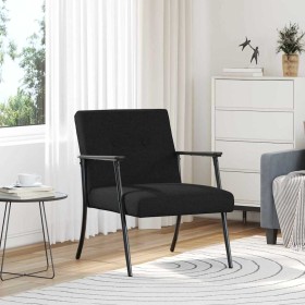 sillón Negro 59 x 75 x 78 cm tela en Sillones | Comprar online en Foro24