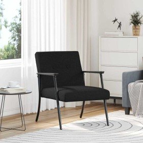 sillón Negro 59 x 75 x 78 cm tela en Sillones | Comprar online en Foro24