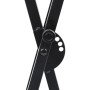 Set de soporte para teclado con doble refuerzo y taburete negro de vidaXL, Banquetas y taburetes - Ref: Foro24-70097, Precio:...