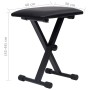 Black Double Braced Keyboard Stand and Stool Set by vidaXL, Benches and stools - Ref: Foro24-70097, Price: 66,88 €, Discount: %