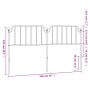 Kopfteil aus schwarzem Metall, 193 cm von , Kopf- und Fußteile - Ref: Foro24-373924, Preis: 31,15 €, Rabatt: %