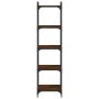 Bücherregal mit 5 Regalen, Holzwerkstoff, braune Eiche, 40 x 30 x 154 cm von , Bücherregale und Regale - Ref: Foro24-837641, ...