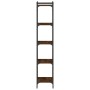Bookcase with 5 shelves engineered wood brown oak 40x30x154 cm by , Bookcases and shelves - Ref: Foro24-837641, Price: 53,31 ...