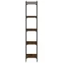 Bookcase with 5 shelves engineered wood brown oak 40x30x154 cm by , Bookcases and shelves - Ref: Foro24-837641, Price: 52,67 ...