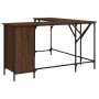 Brown oak engineered wood desk 141x141x75 cm by , Desks - Ref: Foro24-837601, Price: 100,20 €, Discount: %