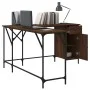 Brown oak engineered wood desk 141x141x75 cm by , Desks - Ref: Foro24-837601, Price: 98,94 €, Discount: %