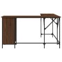 Brown oak engineered wood desk 141x141x75 cm by , Desks - Ref: Foro24-837601, Price: 100,20 €, Discount: %