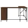 Brown oak engineered wood desk 141x141x75 cm by , Desks - Ref: Foro24-837601, Price: 98,94 €, Discount: %