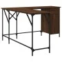 Brown oak engineered wood desk 141x141x75 cm by , Desks - Ref: Foro24-837601, Price: 98,94 €, Discount: %