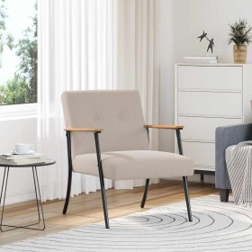 sillón Gris Claro 59 x 75 x 78 cm Tejido parecido a lana rizada en Sillones | Comprar online en Foro24